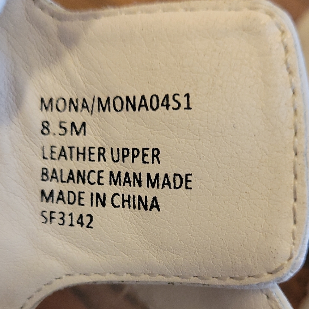 Steve Madden Cream Sandals with Gold Accent - Picture 7 of 8